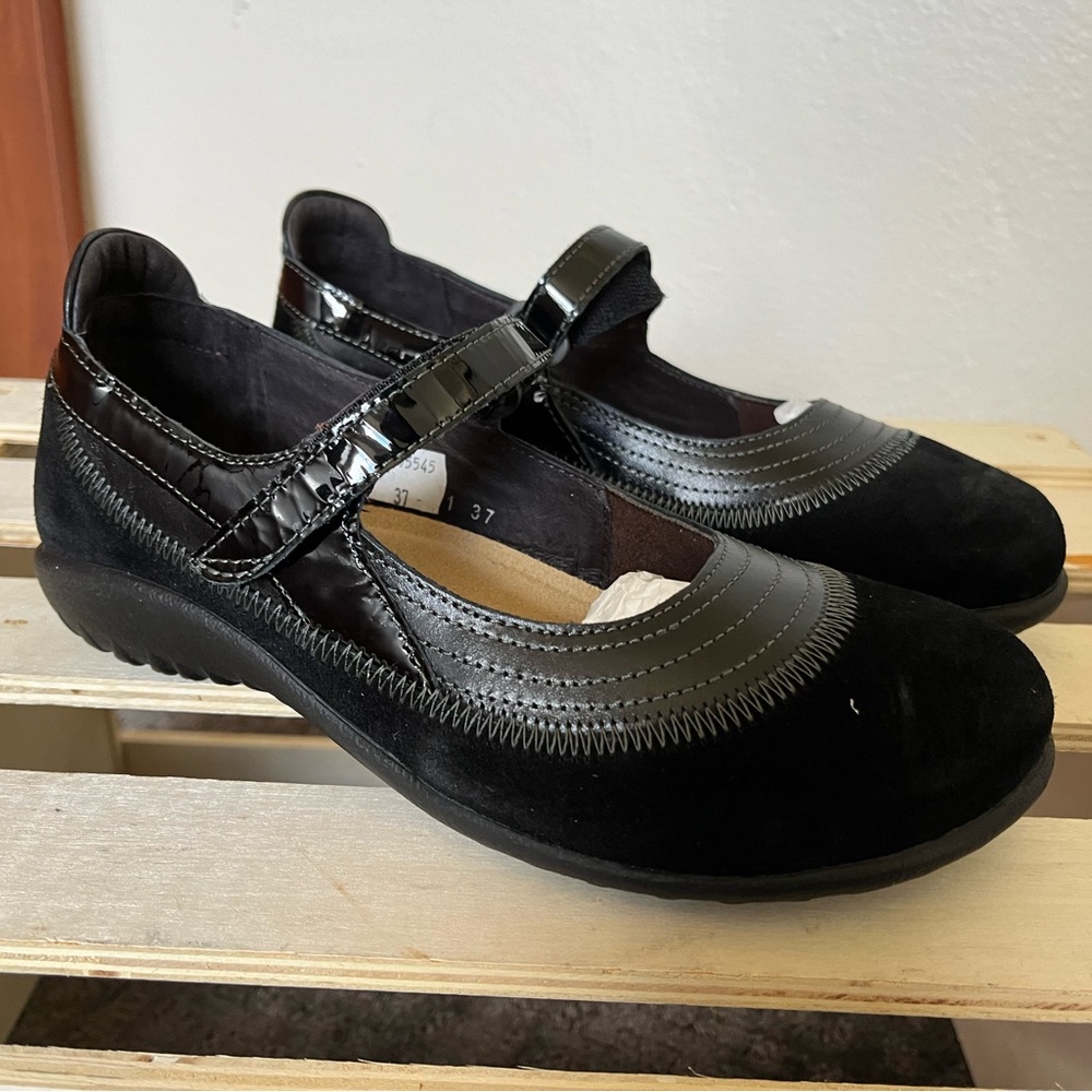 NAOT Kirei Women’s Black Mary Jane Shoes Sz 6 New